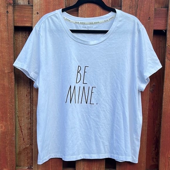 Rae Dunn Women’s White Black T Shirt Size 2X - Picture 1 of 6
